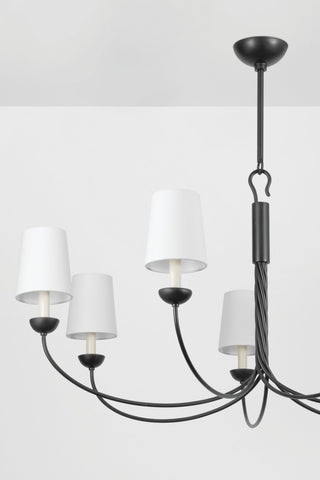 Montpelier 48" Wide 7-Light Aged Iron Chandelier