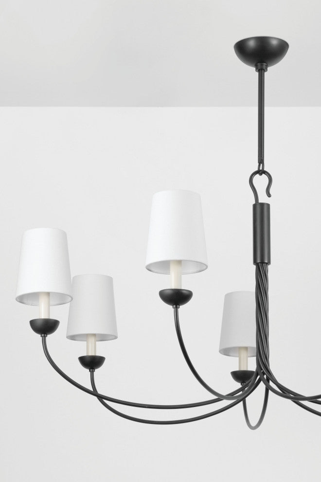 Montpelier 48" Wide 7-Light Aged Iron Chandelier