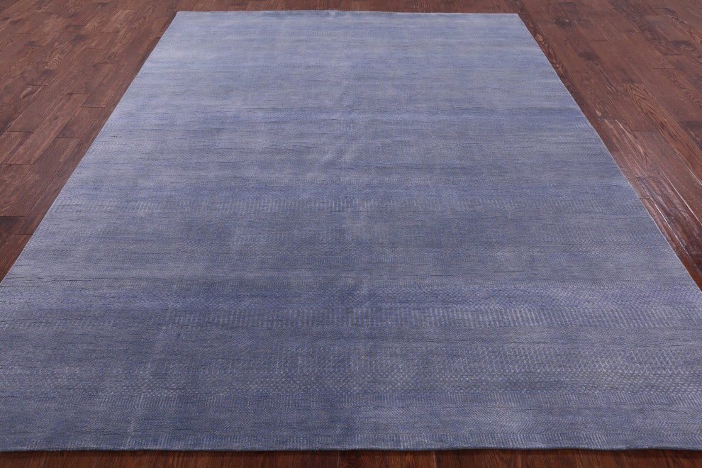 7' 11" X 10' 0" Savannah Grass Wool and Silk Hand-Knotted Rug Q11426