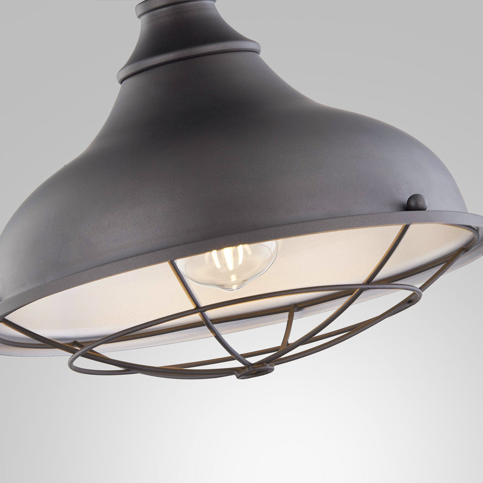 Camden Outdoor LED Flushmount, Aged Bronze, Aged Bronze