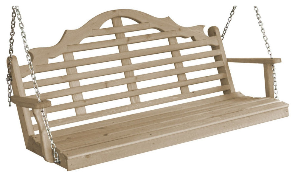 Pine Marlboro Porch Swing, Unfinished, 4 Foot