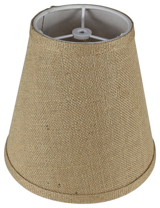 Burlap Empire Lamp Shade 5x9x8.5", Natural Burlap