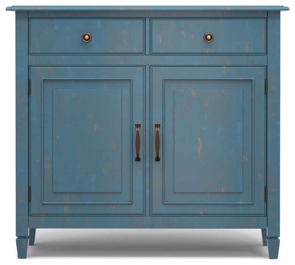 Connaught Entryway Storage Cabinet, Distressed Coastal Blue