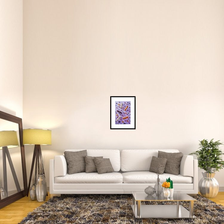 "Sweet Pattern: Eclair" Framed Digital Print by Dina Belenko, 20"x26"