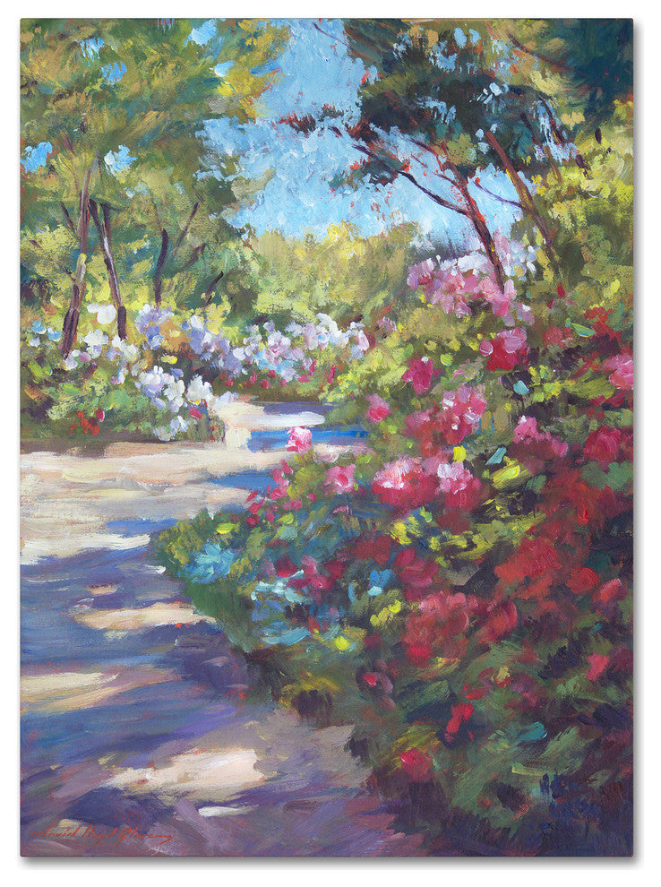 David Lloyd Glover 'Arboretum Garden Path' Canvas Art, 24"x32"