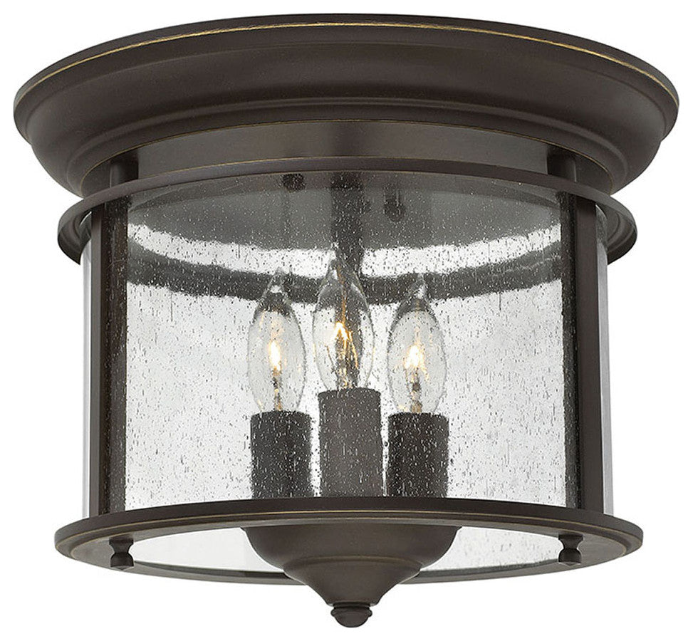 Hinkley Gentry Extra Small Flush Mount, Olde Bronze