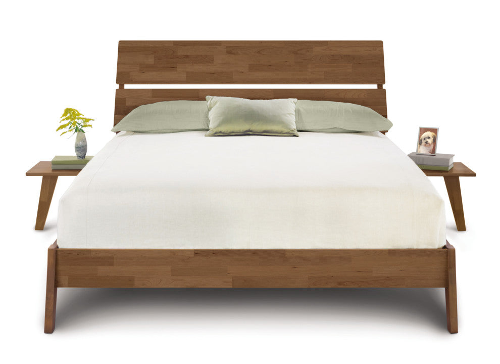 Linn Bed, Saddle Cherry, King