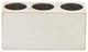 Distressed White 3 Hole Sugar Mold Candle Holder