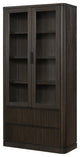 Contemporary Style, Wood Dining Display Cabinet, Dark Chocolate