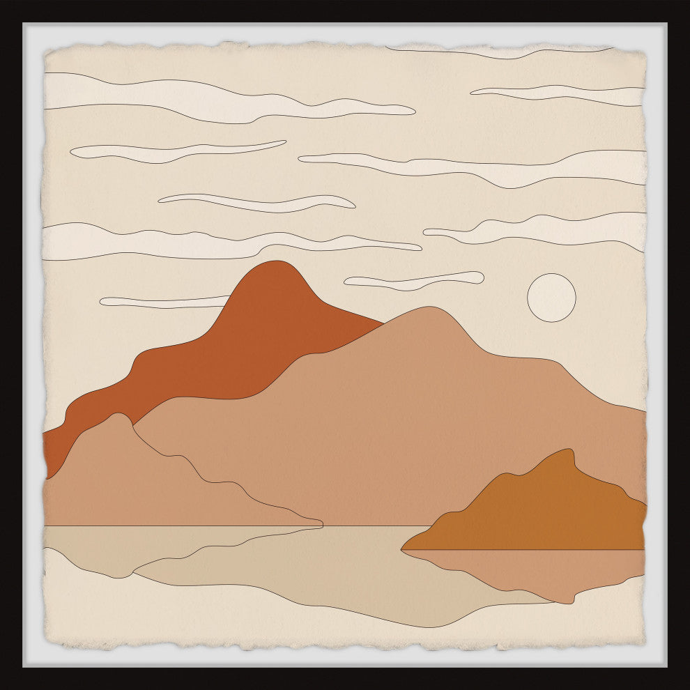 "Mountain Wilderness" Framed Painting Print, 24x24
