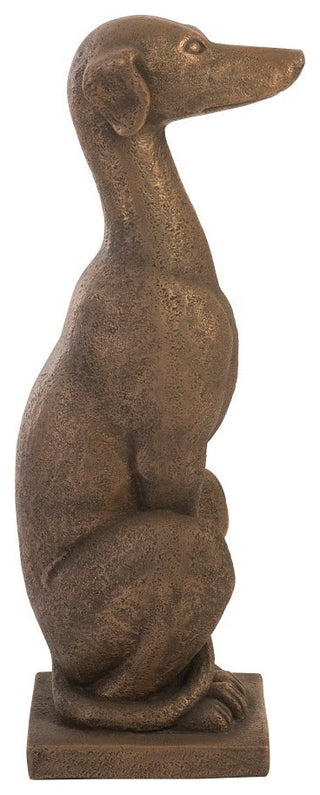 Grayhound Resin Figurine, Bronze