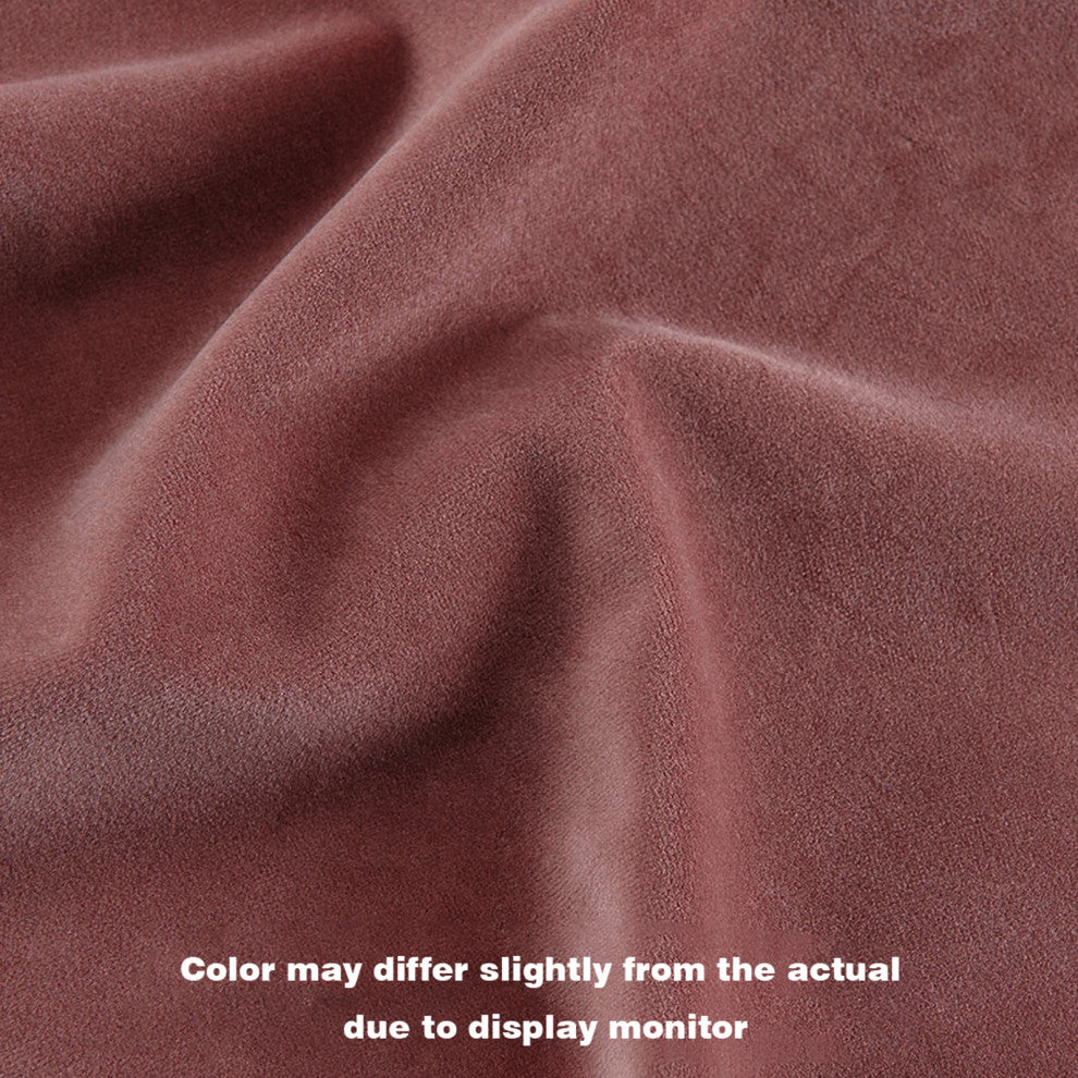 Button Tufted Swivel Velvet Papasan Chair, Pink