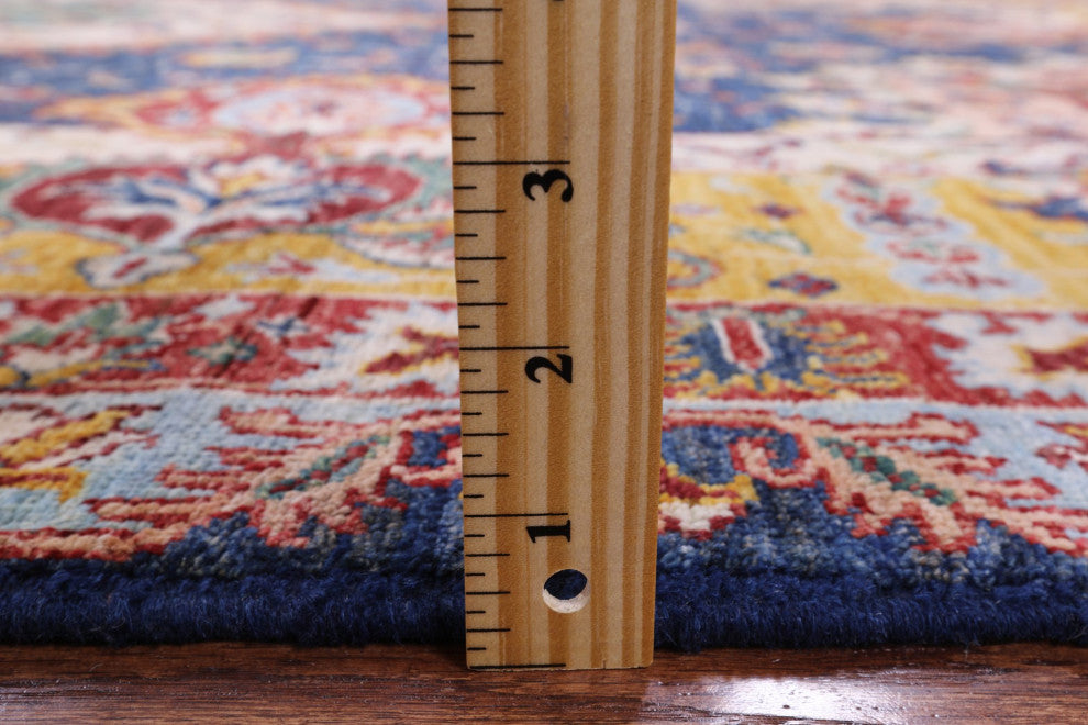 Hand-Knotted Super Kazak Wool Rug 6' 10" X 10' 1" Q7526