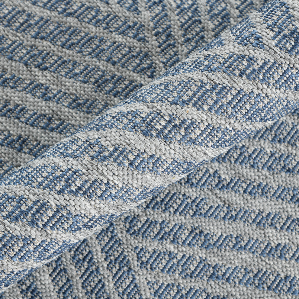 Maryland Abbel Runner, Blue, 2'4" x 8', Geometric