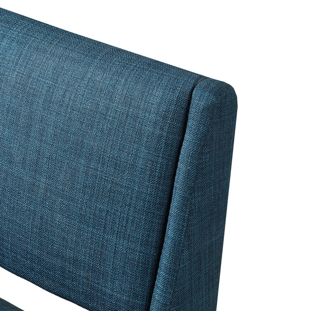 INK+IVY Mid-Century Modern Counter Stool Barstools, Navy Blue