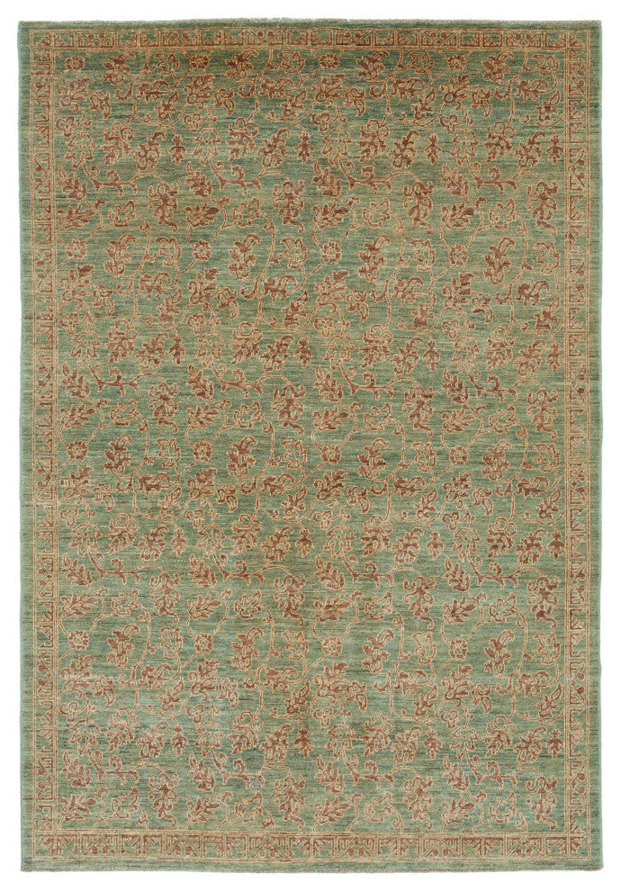 Rug N Carpet - Handwoven Oriental 6' 0" x 8' 8" Decorative Oushak Area Rug