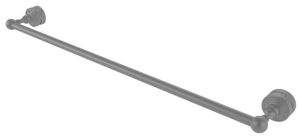 Waverly Place 30" Shower Door Towel Bar, Matte Gray