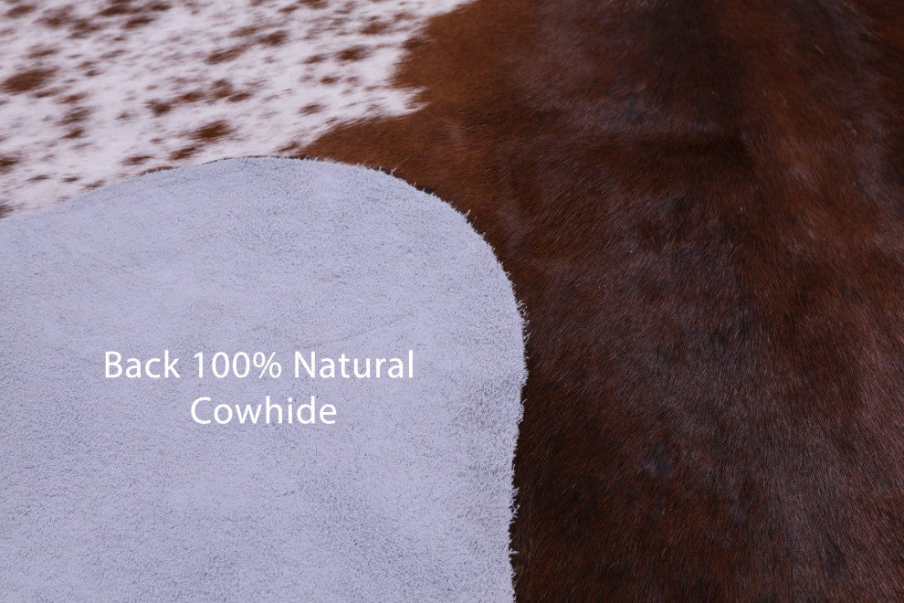 Salt and Pepper Natural Cowhide Rug 7' 1" X 5' 8" C1653