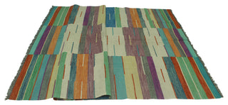 Winchester Kilim Alburt Rust/Green Rug, 6'5x9'7
