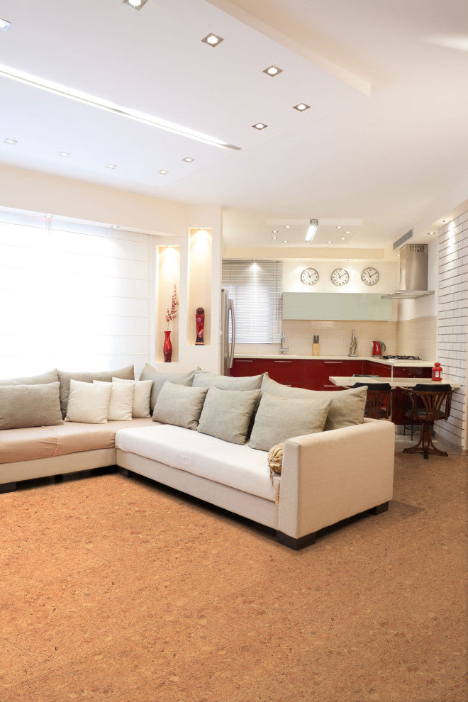 Assortment Engineered Cork Planks Flooring, Athene Natural