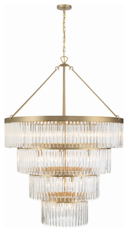 Emory 22 Light Chandelier, Modern Gold