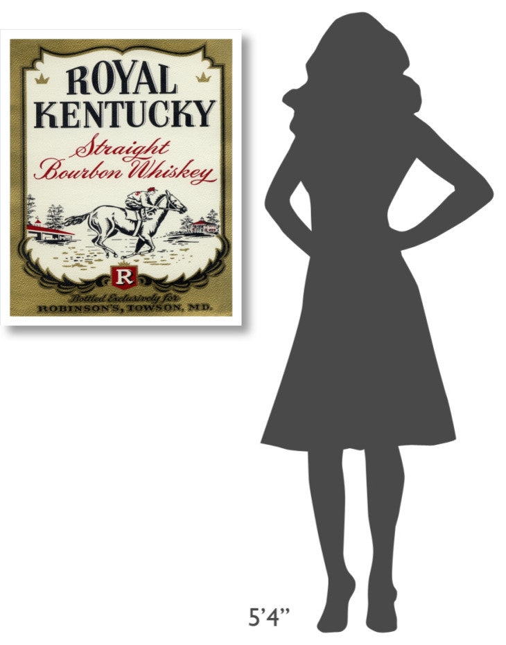 "Royal Kentucky Straight Bourbon Whiskey" Print by Vintage Booze Labels, 26"x32"