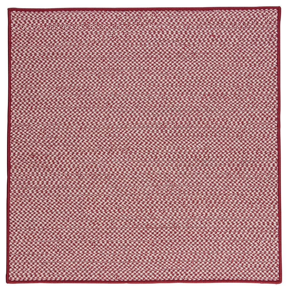 Outdoor Houndstooth Tweed OT79 Sangria Indoor/Outdoor Area, Rectangular 5'x8'