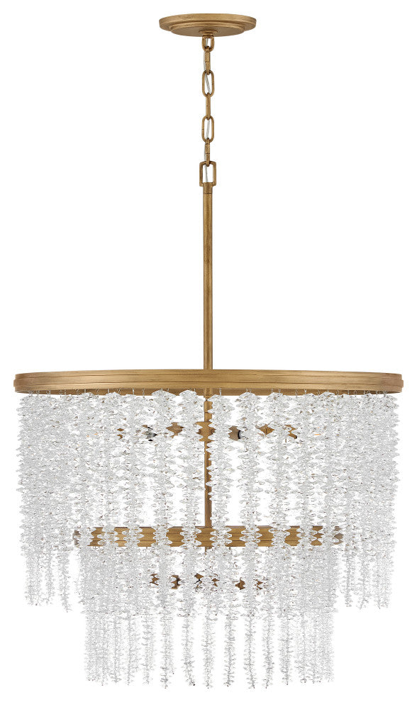 Fredrick Ramond Rubina Medium Chandelier, Burnished Gold