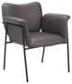 Heritage Brown Faux Leather Polyurethane Accent Chair