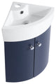 TATEUS Corner Bathroom Vanity Sink for Small Space Wall Mounted Cabinet Set