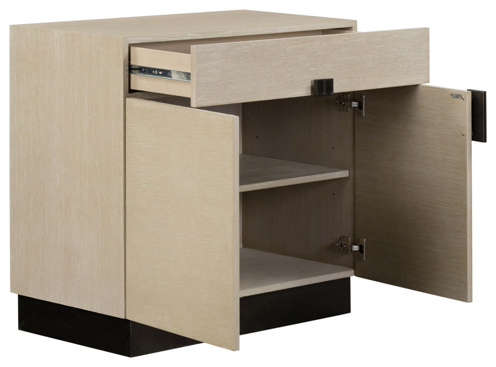 Turin Nightstand, Drift Oak