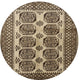 Ahgly Company Indoor Round Traditional Area Rugs, 4' Round