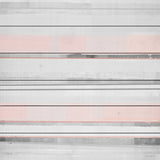 "Pink and Grey" Painting Print on White Wood