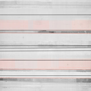"Pink and Grey" Painting Print on White Wood