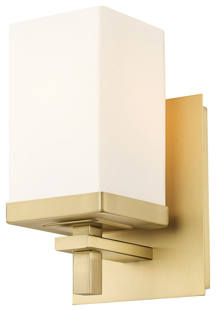 Golden Lighting DDDD-BA1 Maddox 8" Tall Bathroom Sconce - Brushed Champagne