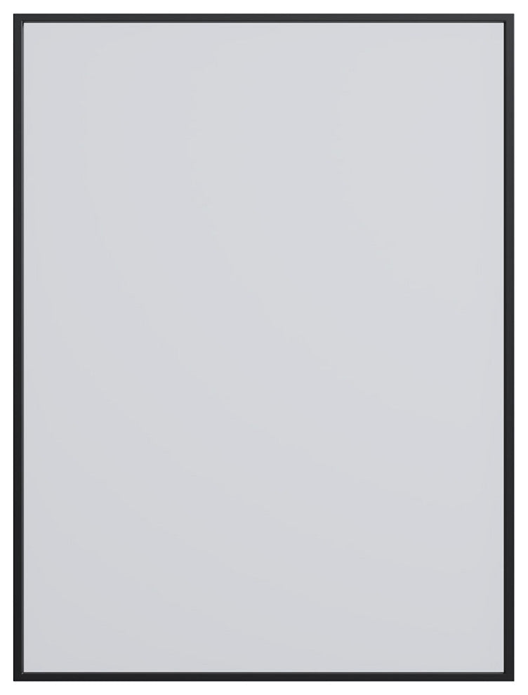 Mattox Mirror, Black, 24"w X 32"h X 1"d