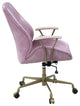 ACME Hamilton Office Chair, Pink Top Grain Leather