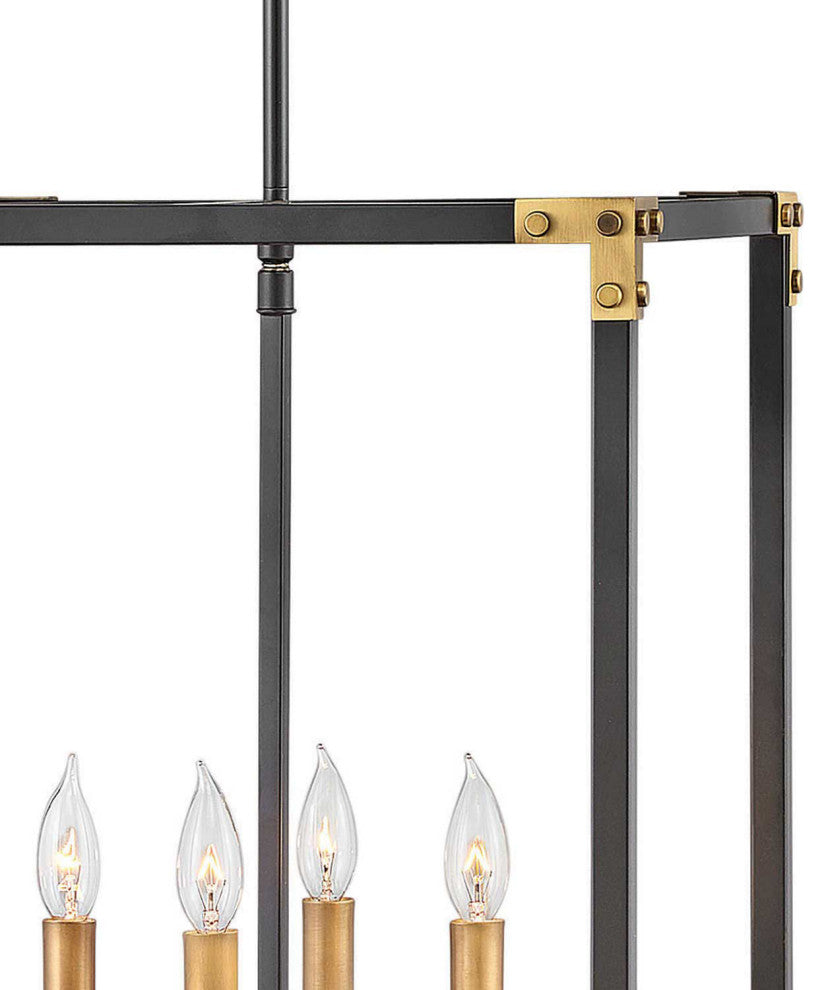 Hinkley Louis Large Open Frame, Satin Black