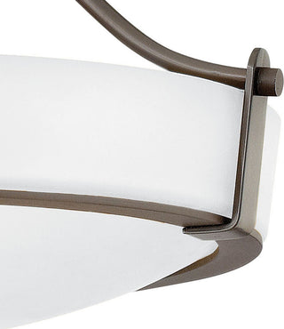 Hinkley Lighting 3220 Hathaway 3 Light 16"W Semi-Flush Bowl - Antique Nickel