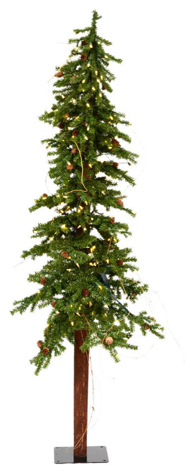 Vickerman A807261Led 6' Alpine Artificial Christmas Tree, Warm White Led Lights