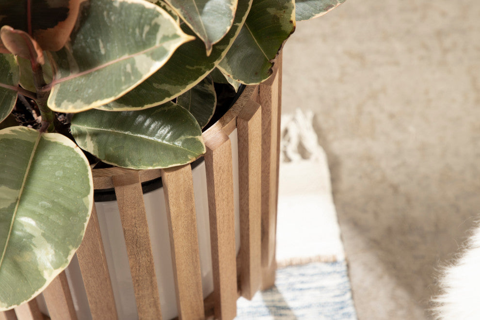 Paynter Floor Planter Set, Natural, 2 Piece