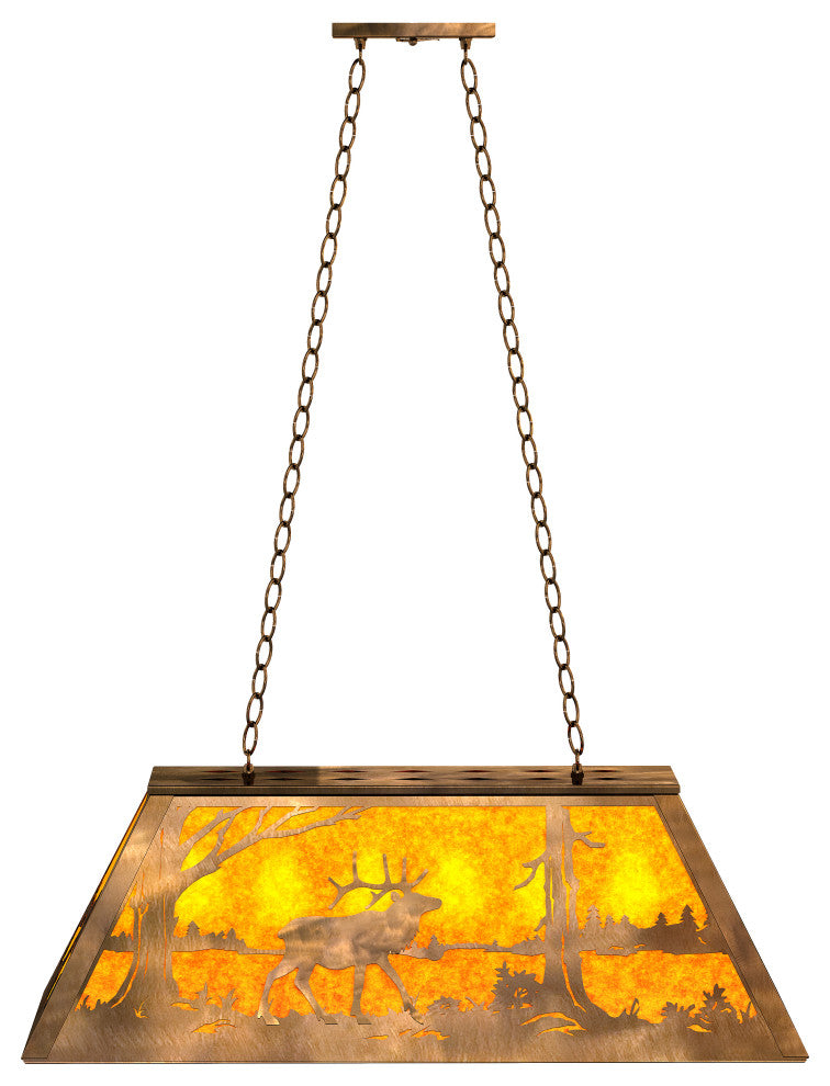 33 Long Elk at Lake Oblong Pendant