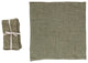 18" Square Stonewashed Linen Dinner Napkins, Olive, Set of 4, Olive