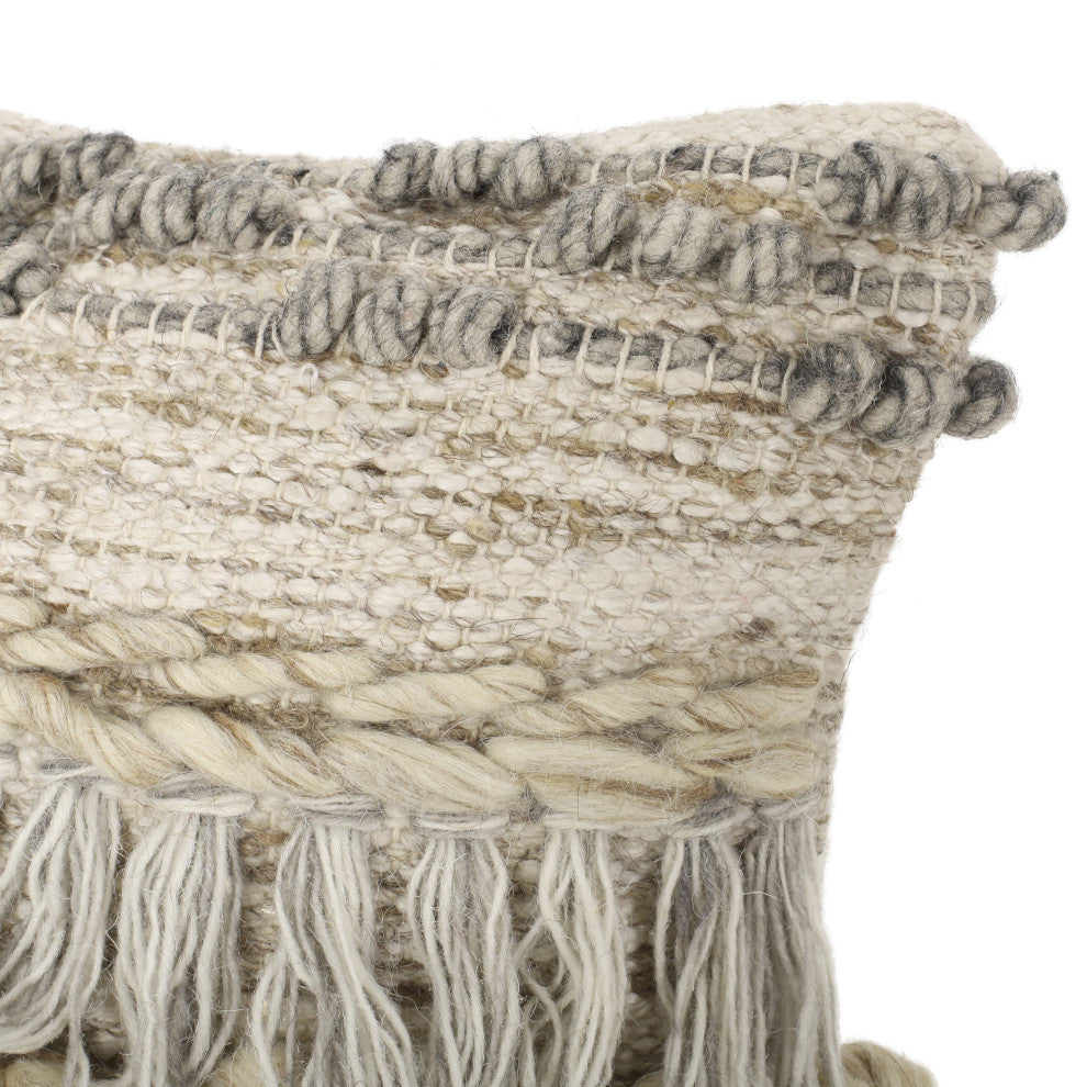 Arunah Hand-Loomed Boho Pillow Cover, Single