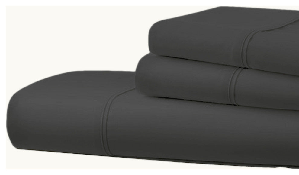 Bluff City Bedding, Bamboo Comfort 3-Piece Bedding, Twin, Gray