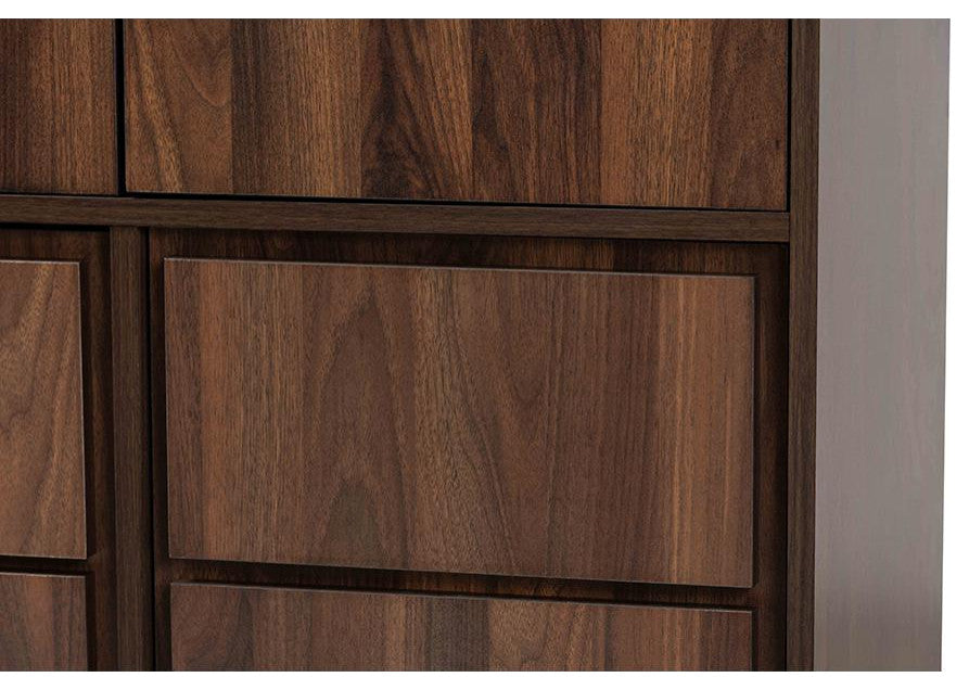 Neil Brown Finished Wood and Black Finished Metal Multipurpose Storage Cabinet