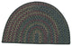 Rustic Braided Kitchen Slice, Hunter Green, 18"x30"