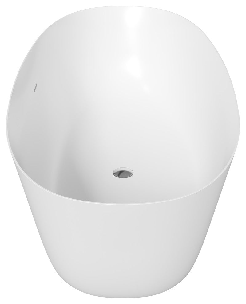 Perlato Treviso Eco-Lapistone Freestanding Soaking Tub, 67"