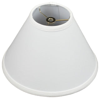 Fenchel Shades 4"x10"x7" Spider Attachment Empire Lamp Shade, Linen White