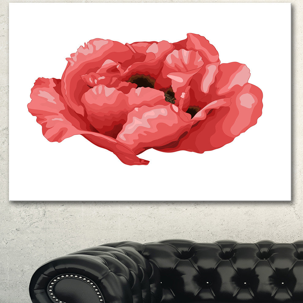 Beautiful Plant Paeonia Arborea, Floral Canvas Art Print, 40"x30"